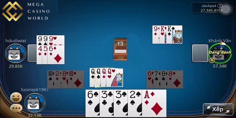 Mỗi ván bài phỏm thường có 2 - 4 thành viên tham gia